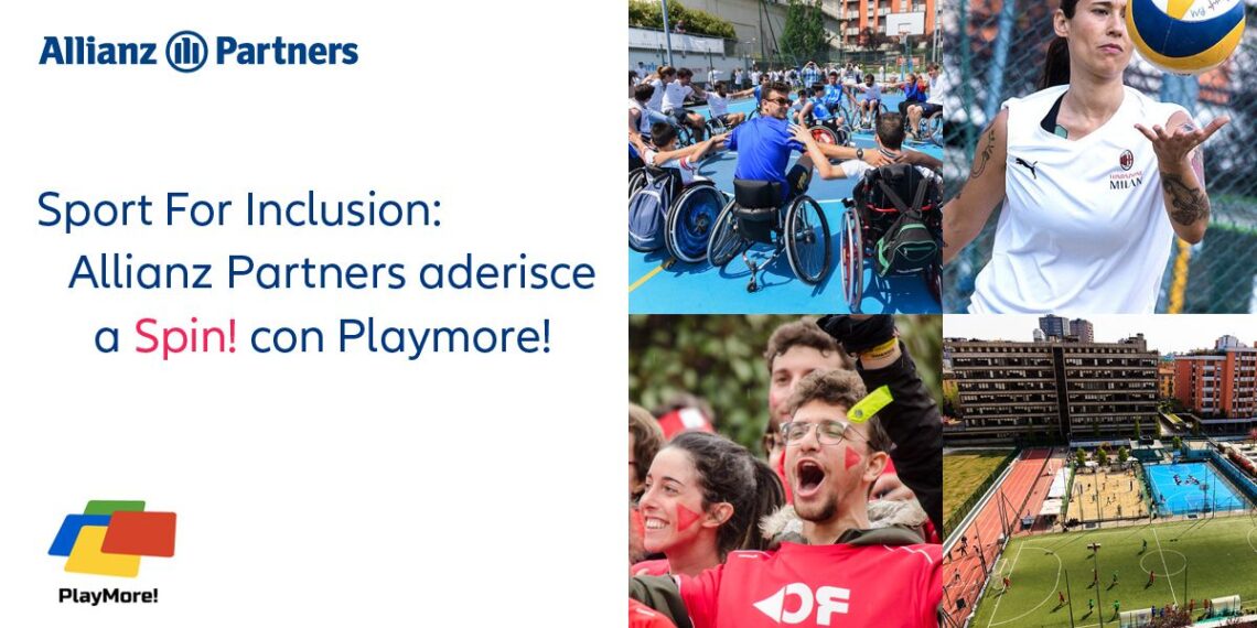 Sport for inclusion: Allianz Partners aderisce a SPIN! con PlayMore!