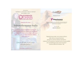 Teleperformance a fianco di Alzaia Donne e Differenza Donna per la lotta contro la violenza di genere
