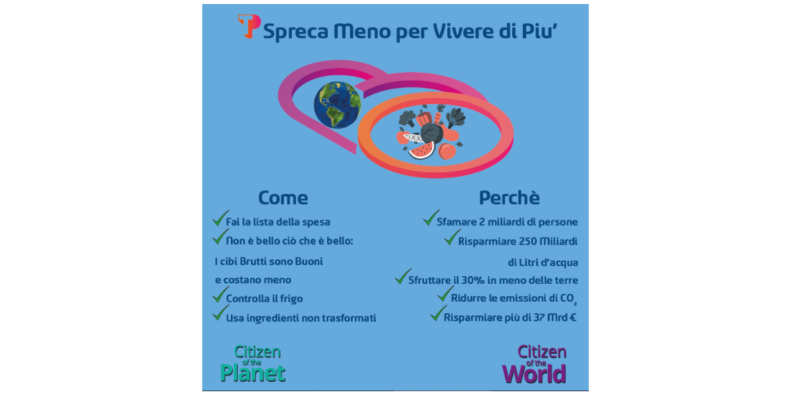 Teleperformance Italia lancia la campagna contro lo spreco alimentare: “Spreca meno per vivere di più”