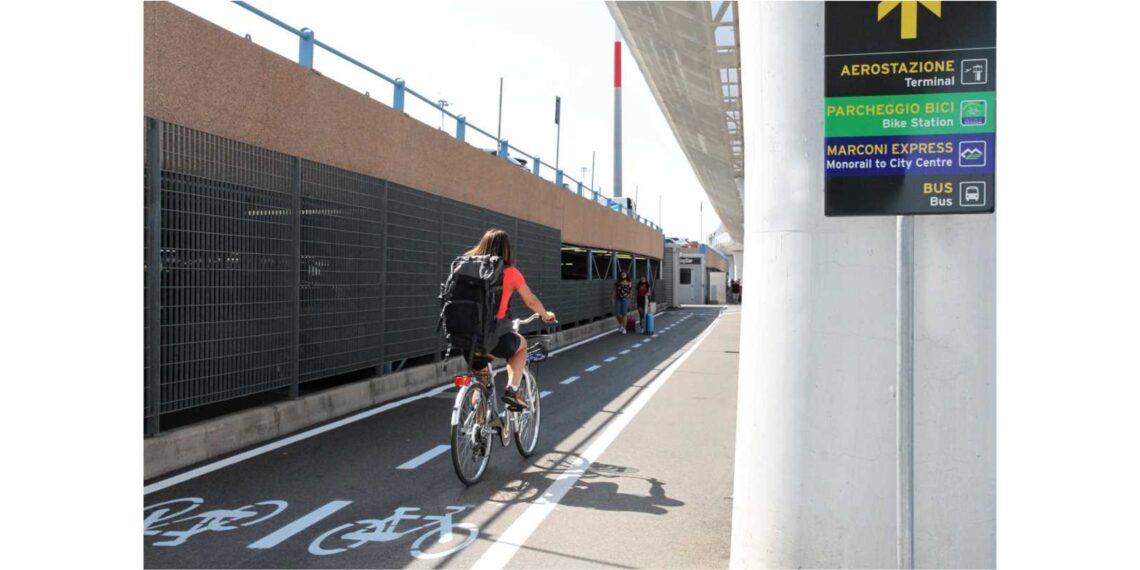 Aeroporto di Bologna è… Bike Friendly, parola di FIAB