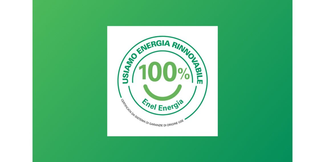 DSV ha ricevuto il Marchio Energia Rinnovabile di Enel