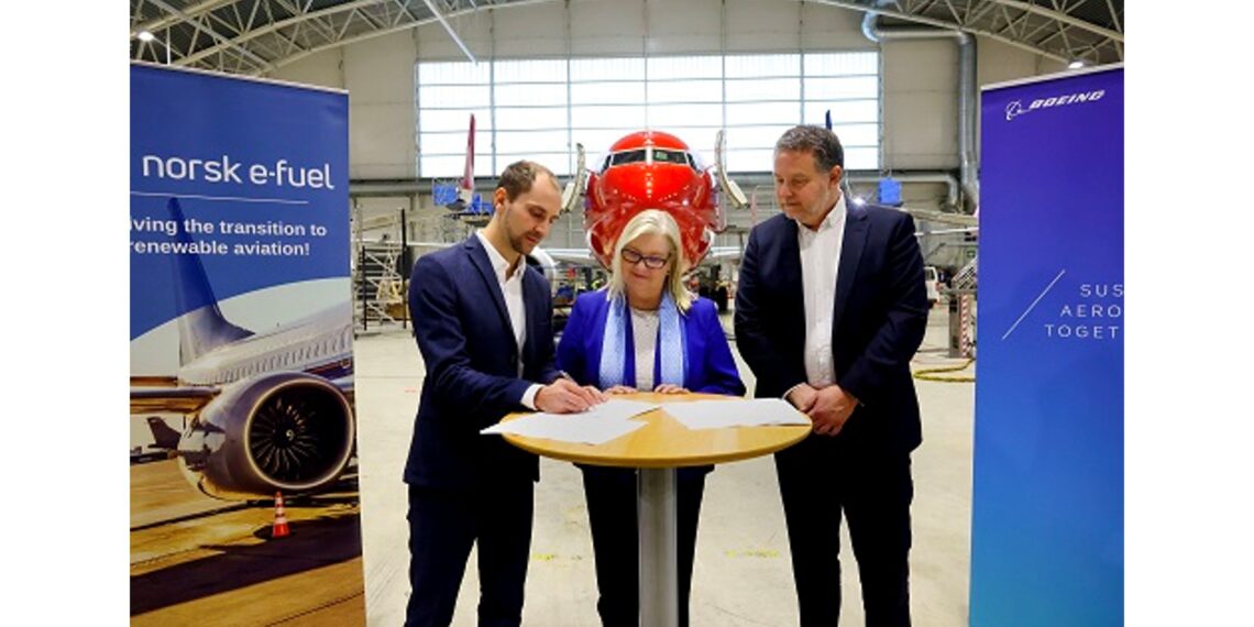 Boeing e Norsk insieme a supporto degli e-fuel