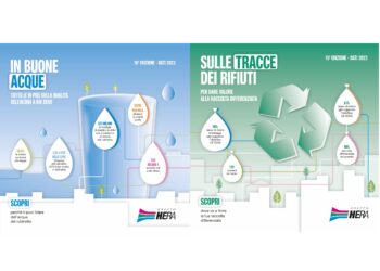 Sulle tracce dei rifiuti e In buone acque, i report del Gruppo Hera sulla destinazione della raccolta differenziata e la qualità dell’acqua potabile